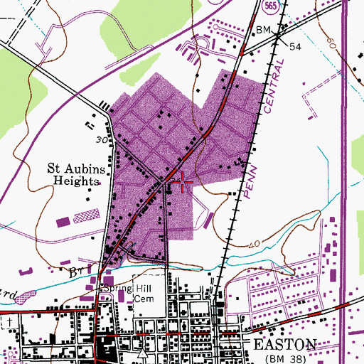 Topographic Map of Mount Pleasant Elementary School, MD
