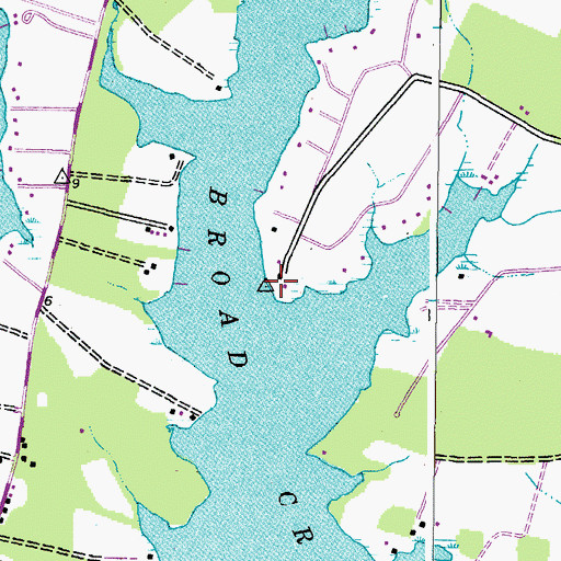 Topographic Map of Mount Pleasant Landing, MD