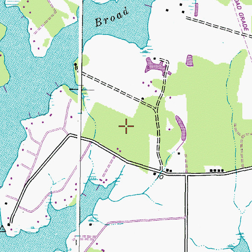 Topographic Map of Mount Pleasant Farms, MD