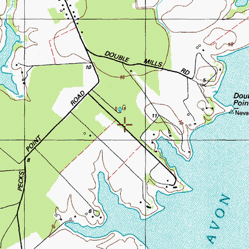 Topographic Map of North Point, MD