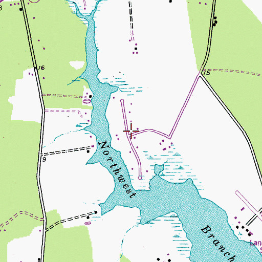 Topographic Map of Nutcracker Point, MD