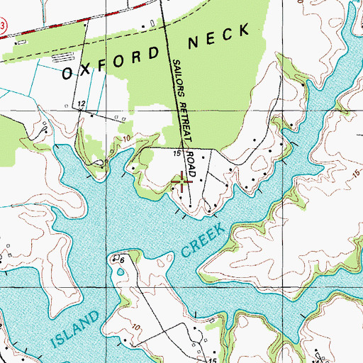 Topographic Map of Patrick Plains, MD