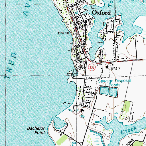 Topographic Map of Pier Street Marina, MD