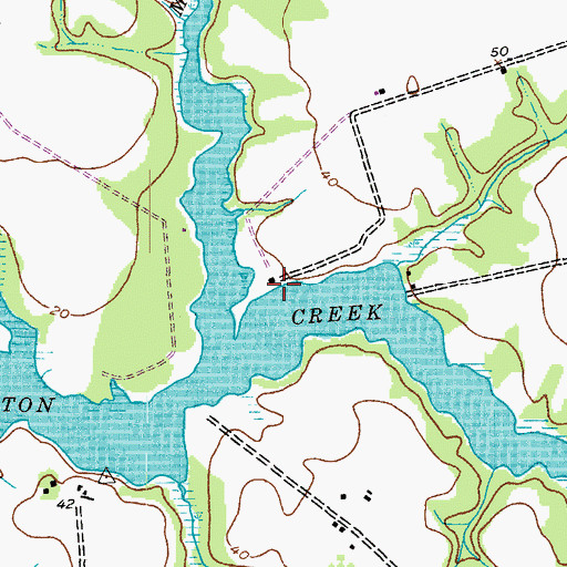 Topographic Map of Powell Landing, MD