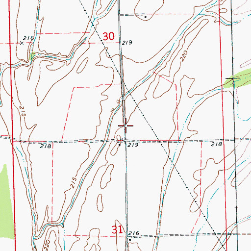 Topographic Map of Saint Church (historical), AR