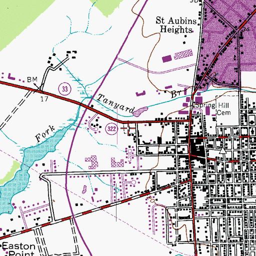 Topographic Map of Richland Memorial Park, MD