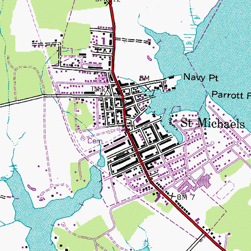 Topographic Map of Saint Luke United Methodist Church, MD