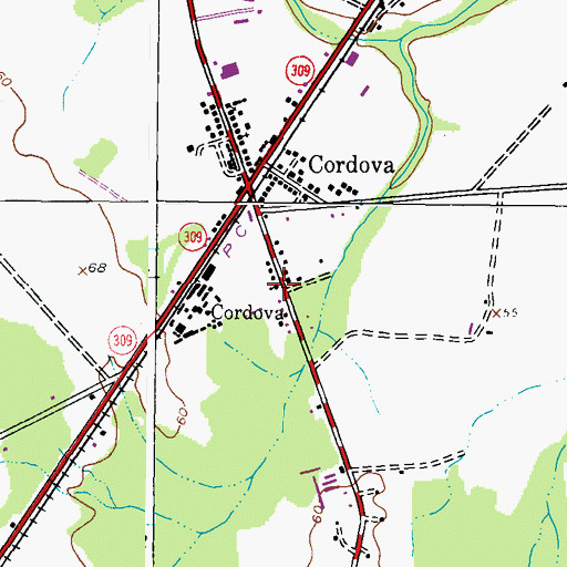 Topographic Map of Saint Paul Methodist Episcopal Church, MD