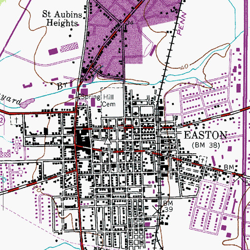Topographic Map of Saint Peters and Pauls Roman Catholic Church, MD