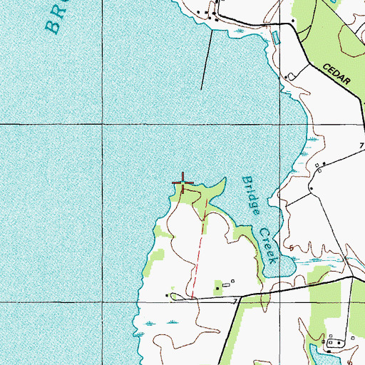 Topographic Map of Skinners Point, MD