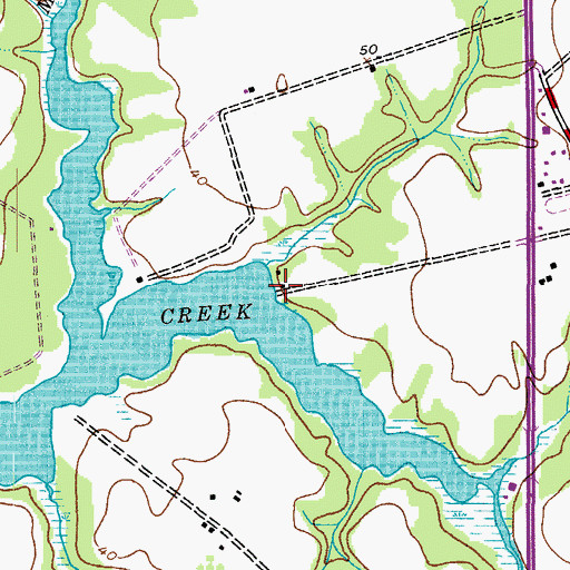 Topographic Map of Skipton Landing, MD
