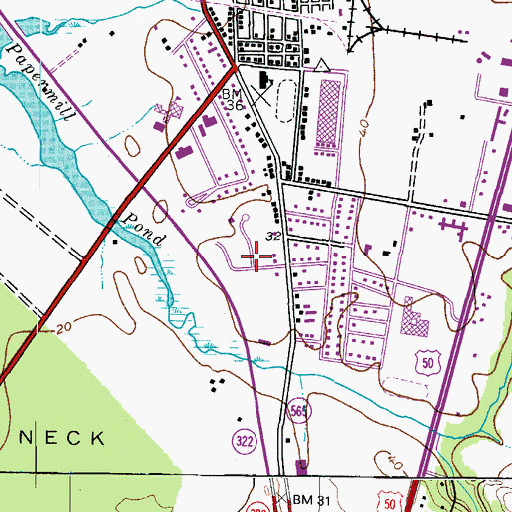 Topographic Map of South Pennsfield, MD