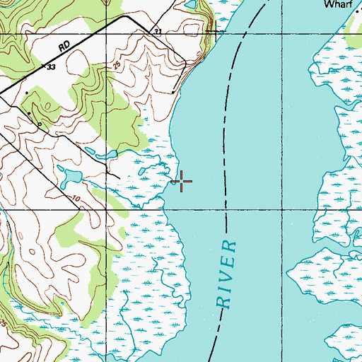 Topographic Map of Studd Point, MD