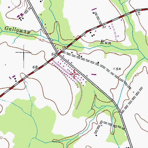 Topographic Map of Swan Haven, MD