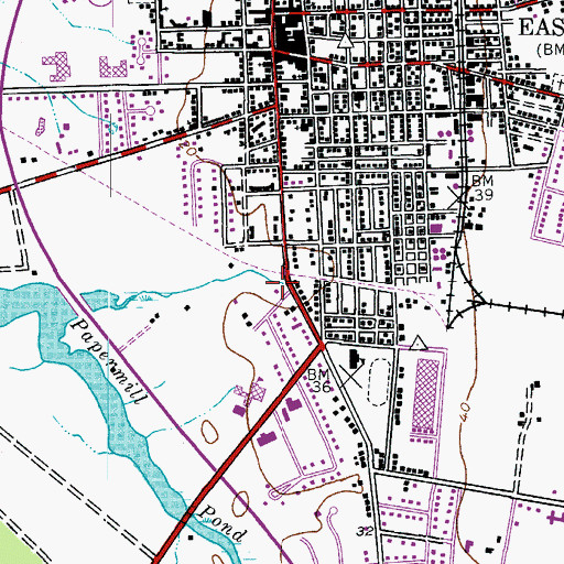 Topographic Map of Third Haven Friends Meeting House, MD