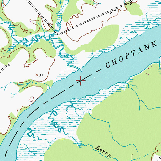 Topographic Map of Turkey Creek, MD