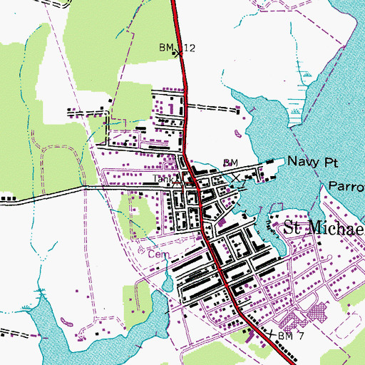 Topographic Map of Union United Methodist Church, MD