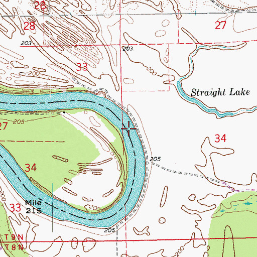 Topographic Map of Bows Bend, AR