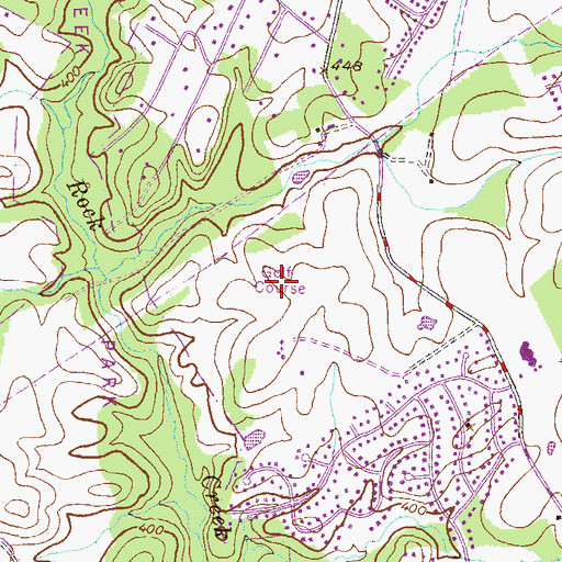 Topographic Map of Norbeck Golf Course, MD