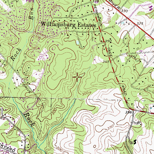 Topographic Map of TPC at Avenel Golf Course, MD