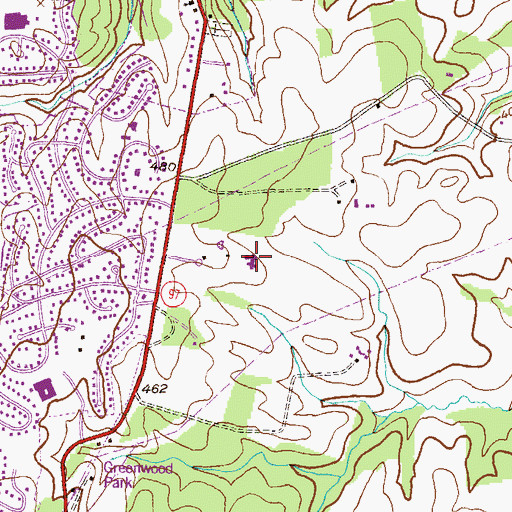 Topographic Map of Marian Fathers Novititate, MD