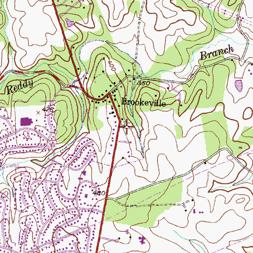 Topographic Map of Salem United Methodist Cemetery, MD