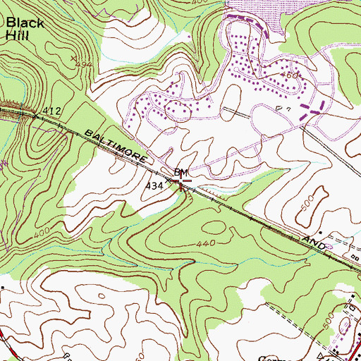 Topographic Map of WSSC Pumping Station, MD