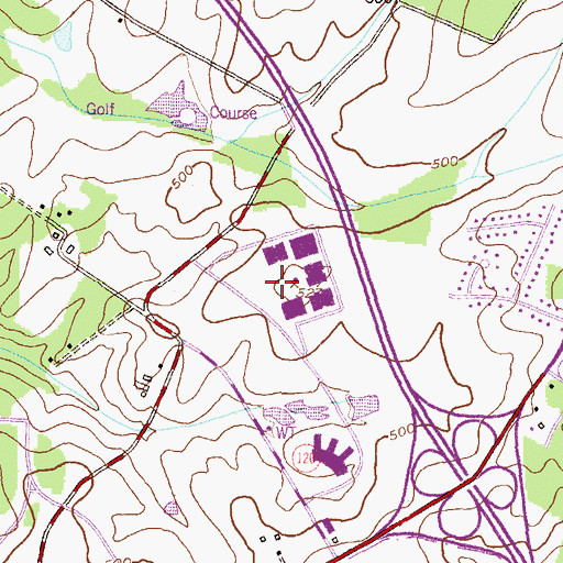 Topographic Map of 270 Corporate Center, MD