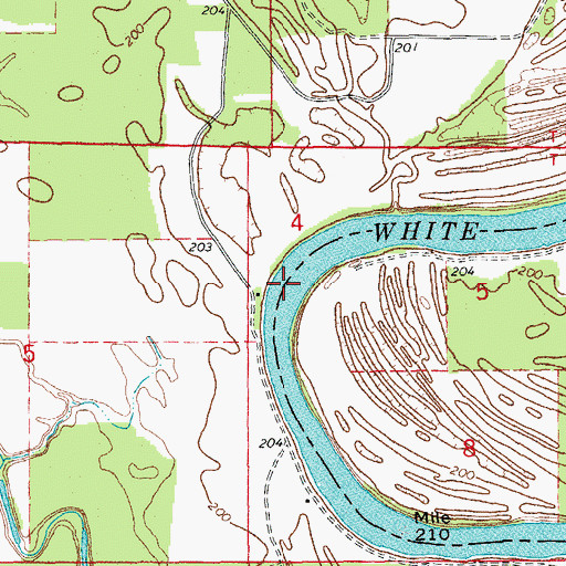 Topographic Map of Plant Bend, AR