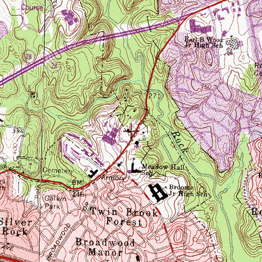 Topographic Map of Beth Tikva Synagogue, MD