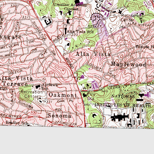 Topographic Map of American College of Cardiology, MD