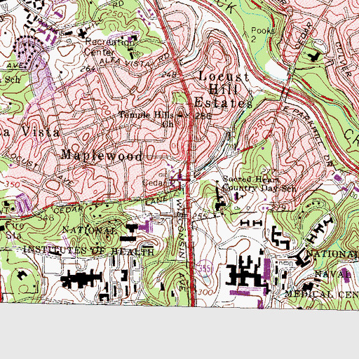 Topographic Map of Boy Scouts of America Headquarters, MD