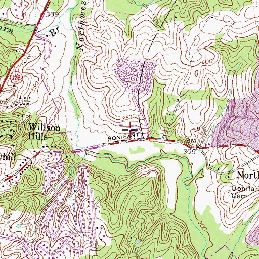 Topographic Map of Trolly Car Museum, MD