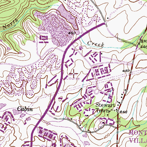 Topographic Map of Montgomery Village Golf Course, MD