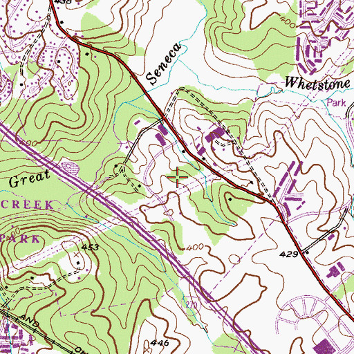Topographic Map of Crown Pointe Corporate Center, MD