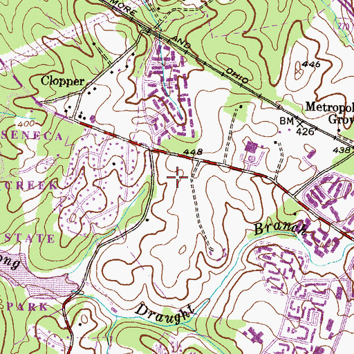 Topographic Map of Technical Park 270, MD