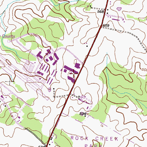 Topographic Map of Airport Business Center, MD