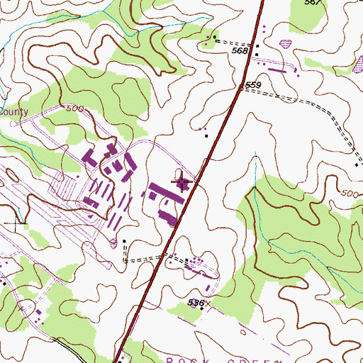 Topographic Map of Emission Testing Station, MD