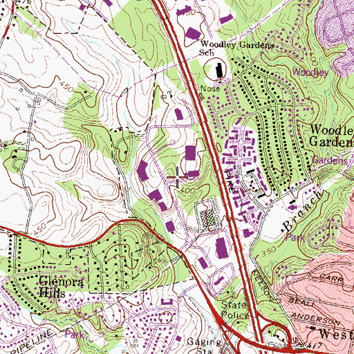 Topographic Map of Washington National Pike Industrial Park, MD