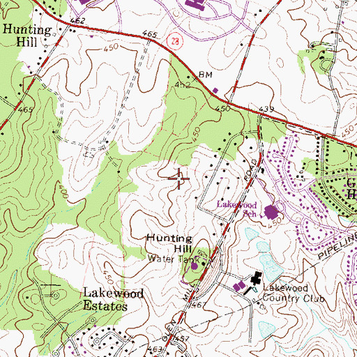 Topographic Map of Dicovery Industrial Park, MD