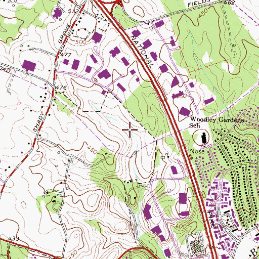 Topographic Map of Research Office Center, MD