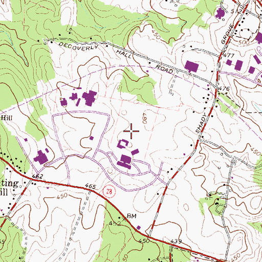 Topographic Map of Shady Grove Life Sciences Center, MD