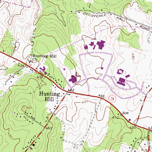 Topographic Map of Montgomery County Police Department Training Academy, MD