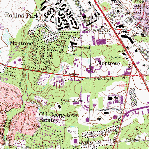 Topographic Map of Bnai Israel Congregational Synagogue, MD