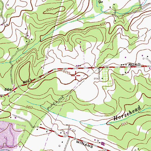 Topographic Map of Lyons Mill Elementary School, MD