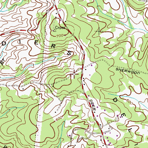 Topographic Map of Soldiers Delight Natural Environmental Area, MD