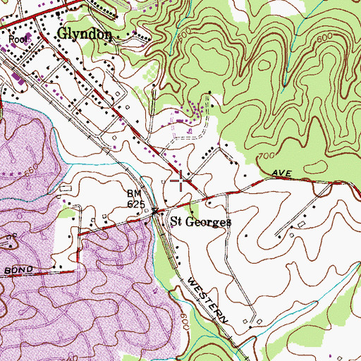 Topographic Map of Tree Top Station, MD