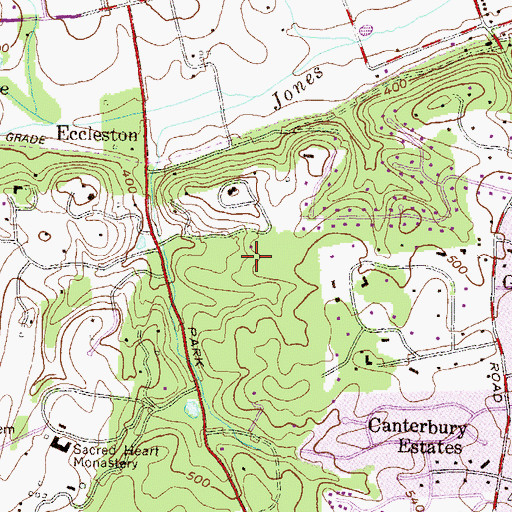 Topographic Map of Anton North, MD