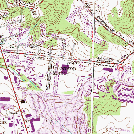 Topographic Map of Cockeysville Middle School, MD