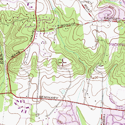 Topographic Map of Cooperfield, MD